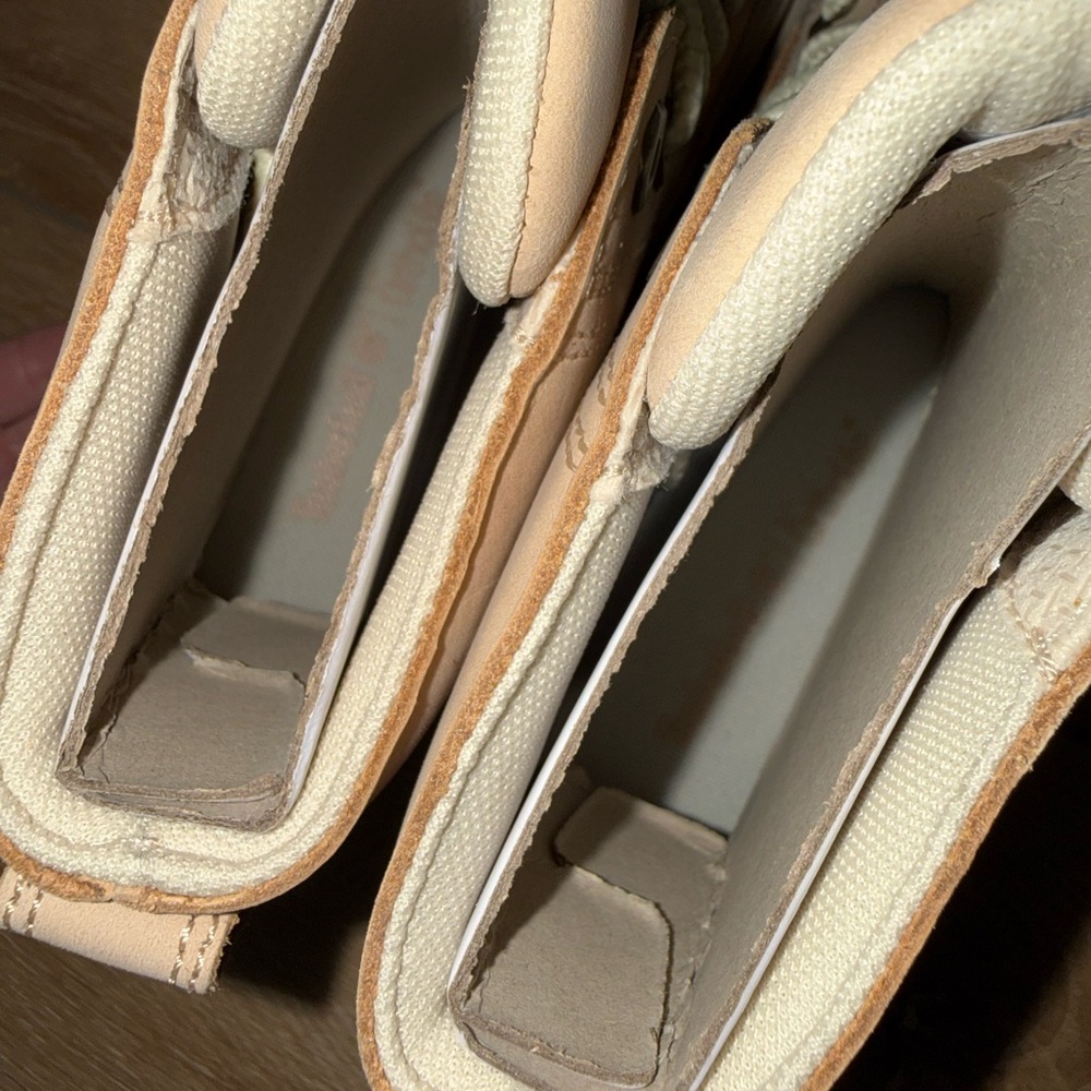 Timberland Women's Light Beige Chunky Lace-Up Boots 8.5 - Picture 6 of 7